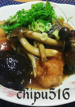 雑誌掲載 ワンパン 簡単鳥もも肉となすのみぞれ煮-レシピのメイン写真