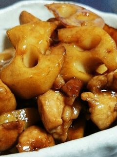 黒酢でヘルシー♪鶏蓮根のさっぱり照り焼き-レシピのメイン写真