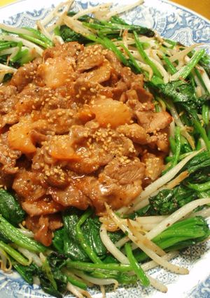 グレープフルーツとラム肉のカレー醤油炒め-レシピのメイン写真