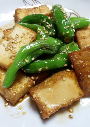 手早く副菜！厚揚げとししとうのきんぴら♪-レシピのメイン写真