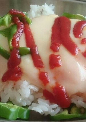 簡単ピザ風ランチご飯-レシピのメイン写真