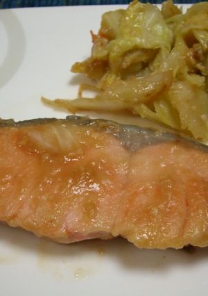 ご飯おかわり～！鮭の味噌焼き-レシピのメイン写真