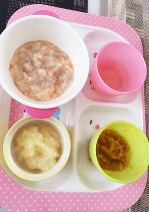 離乳食 パン粥献立-レシピのメイン写真
