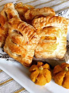 かぼちゃパイ♡スイートかぼちゃを添えて〜-レシピのメイン写真