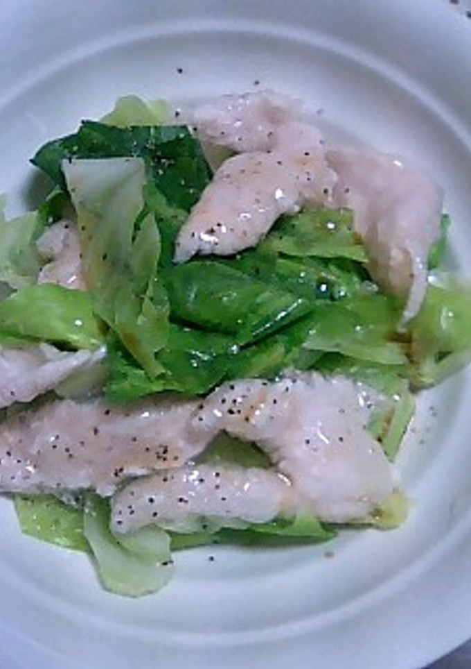 とろふわっ！鶏ささ身とキャベツのサラダ☆-レシピのメイン写真
