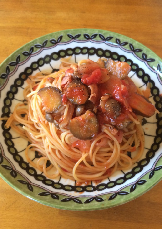 簡単♪トマトとナスとしめじのパスタ☆-レシピのメイン写真