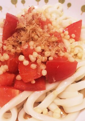 タレが美味しい♫簡単！トマトうどん-レシピのメイン写真