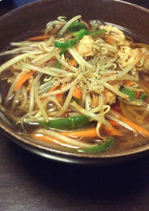 横浜あんかけ醤油ラーメン(サンマーメン)-レシピのメイン写真