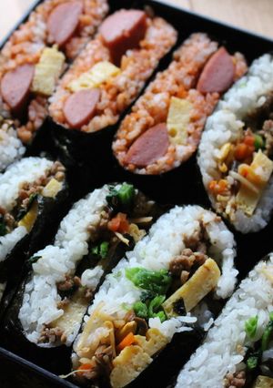 運動会にビビンバのおにぎらず弁当♪-レシピのメイン写真