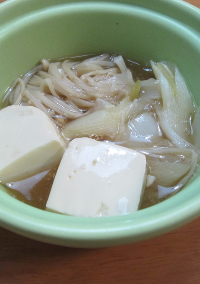 豆腐とえのきとねぎの煮物-レシピのメイン写真