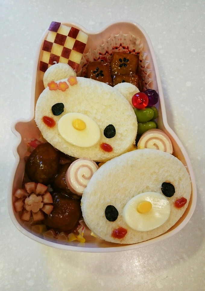 幼稚園*お弁当*くまちゃんサンドNo.2-レシピのメイン写真