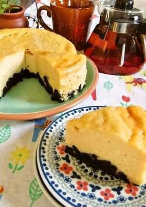 *豆腐でヘルシー*ベイクドチーズケーキ♪-レシピのメイン写真