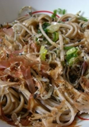 超簡単☆一人のランチ☆釜揚ソバ？！-レシピのメイン写真