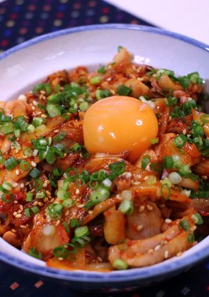 旨辛!!鶏キムチ丼♪-レシピのメイン写真