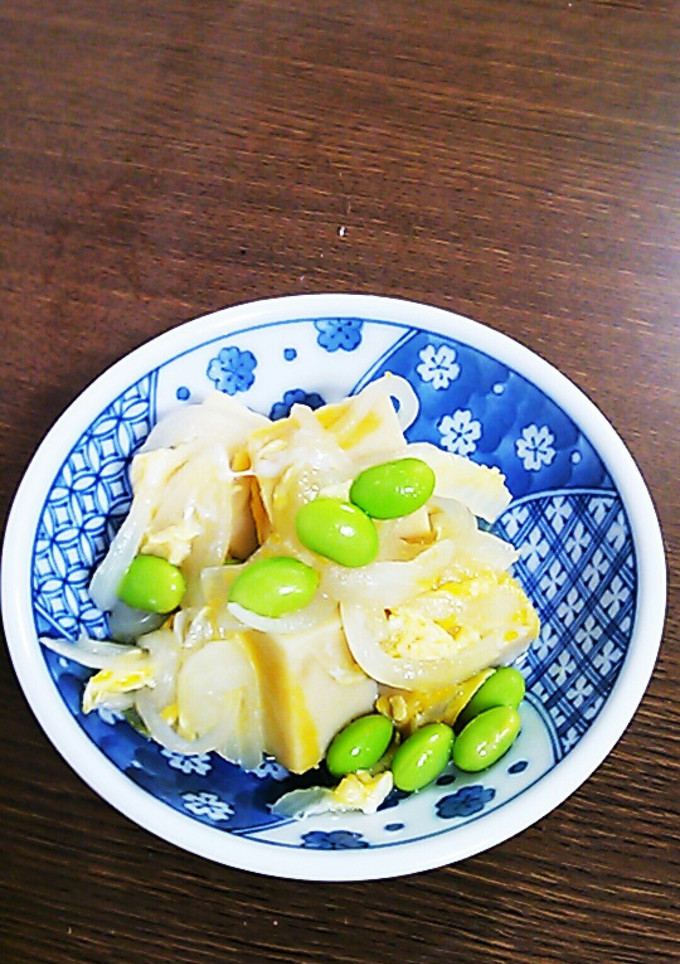 旭松の小さなこうやで玉子とじ-レシピのメイン写真