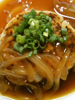 簡単、高野豆腐で豆腐ハンバーグ照り焼きで-レシピのメイン写真