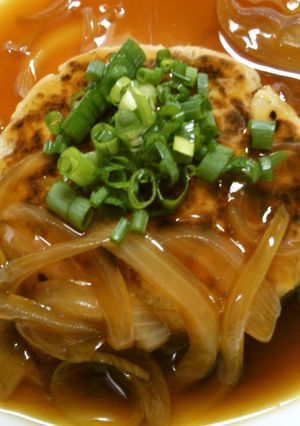 簡単、高野豆腐で豆腐ハンバーグ照り焼きで-レシピのメイン写真