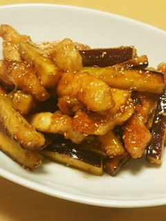 さつまいもと鶏むね肉の甘酢照り焼き~-レシピのメイン写真