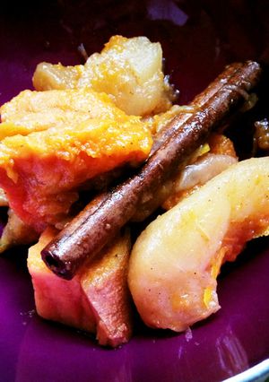 リンゴとスウィートポテトのシナモン煮-レシピのメイン写真