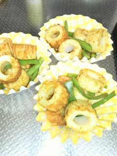 お弁当用に♥竹輪とピーマンのカレー炒め-レシピのメイン写真