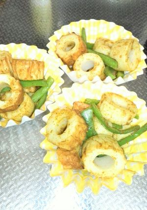 お弁当用に♥竹輪とピーマンのカレー炒め-レシピのメイン写真