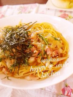 麺つゆで簡単!コク旨♡和風スープパスタ-レシピのメイン写真