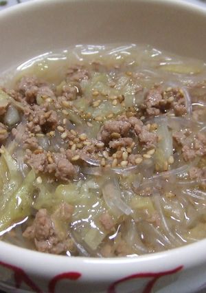 キャベツたっぷり✿春雨スープ-レシピのメイン写真