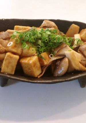 高野豆腐でカサ増し 豚バラとエリンギ炒め-レシピのメイン写真