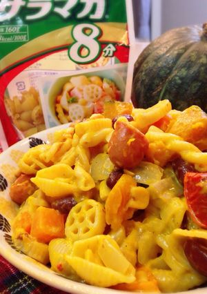 ワンポットパスタ！ホットベジ豆サラダ-レシピのメイン写真