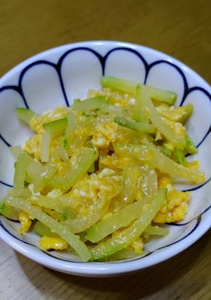 冬瓜の皮しりしり-レシピのメイン写真