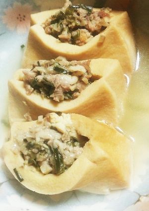 高野豆腐の肉詰め-レシピのメイン写真