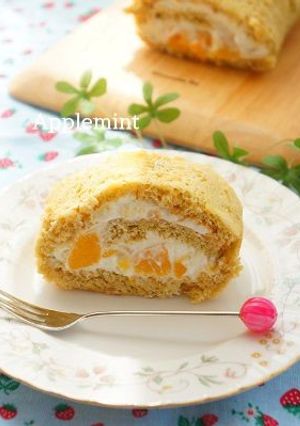 レモンティー風味のロールケーキ-レシピのメイン写真