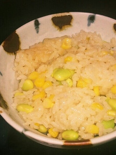とうもろこしと枝豆のバター醤油ごはん-レシピのメイン写真