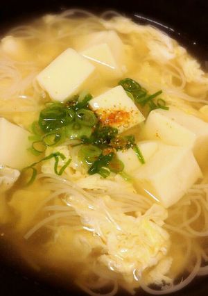 Wたまごにゅうめん-レシピのメイン写真