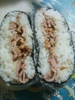 旦那のランチ♪焼き肉のオニギラズ♪-レシピのメイン写真