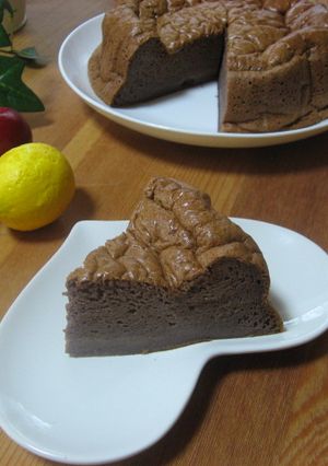 簡単シュワシュワ豆腐チョコスフレケーキ-レシピのメイン写真