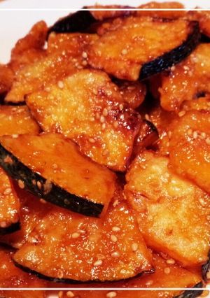 カボチャの甘辛揚げ煮-レシピのメイン写真