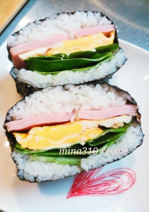 ボリューム満点♪３色おにぎらず-レシピのメイン写真