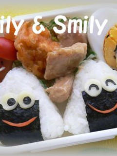 Happyお弁当**ニコニコおにぎり**-レシピのメイン写真