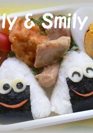 Happyお弁当**ニコニコおにぎり**-レシピのメイン写真