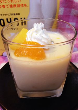 もっちり豆乳ソーダのフルーツゼリー-レシピのメイン写真