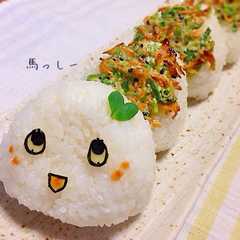 A picture of 焼きおにぎり☆ふなっしー添え.