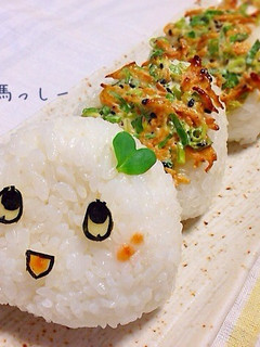 焼きおにぎり☆ふなっしー添え-レシピのメイン写真