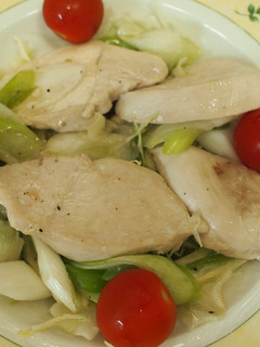 鳥むね肉とねぎの塩炒め-レシピのメイン写真