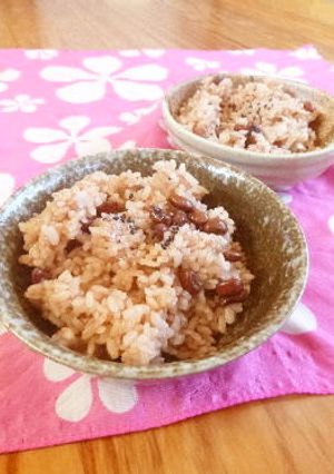 炊飯器でお赤飯 4合分です(´ε` )-レシピのメイン写真