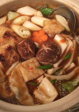 中華味のお鍋♡麻婆餃子鍋 鍋つゆ-レシピのメイン写真
