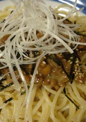 納豆を使って。●納豆パスタ●-レシピのメイン写真
