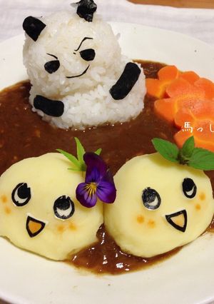 デコカレー☆ふなっしー添え-レシピのメイン写真