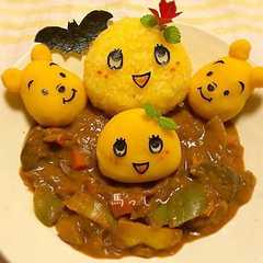 A picture of ふなっしーデコカレー☆ハロウィン風.
