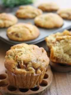 名糖紅茶で簡単、煮りんご入りマフィン♪-レシピのメイン写真